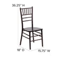 thumbnail image 4 of Maklaine Contemporary Wood Chiavari Stacking Dining Side Chair in Walnut, 4 of 8