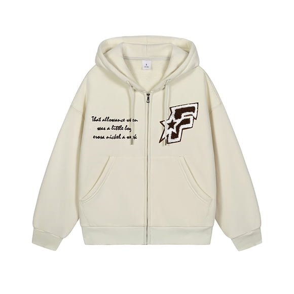 Lazy Style Hooded Sweater,Student Loose Fitting Oversized Men's Casual Cardigan, Winter Plush Jacket