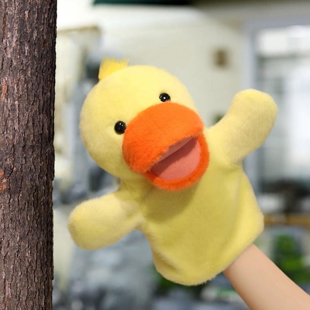 Marioneta De Mano Pato Amarillo De Peluche | Suave Y Educativo | Perfecta Para Cuentos Y Juegos En Familia