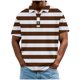thumbnail image 2 of Blusa y camisa de manga corta con cuello vuelto para hombre, informal, de moda, de color liso, con botones, solapa y hebilla de gancho, camiseta de manga corta de poliéster para hombre., 2 of 5