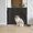 B, variant on Black No-Drill Pet Isolation Net Fence 45×125cm, Retractable Anti-Jump Barrier Gate with Double Snap Fasteners, Transparent Safety Guard for Stairways, Doorways, Dogs & Cats Indoor Separation