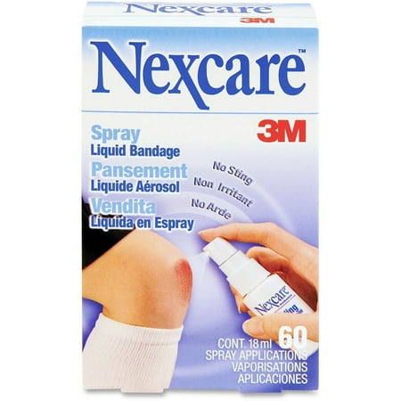 Nexcare Spray Liquid Bandage - 0.61 fl oz - 1Each - Clear | Bundle of 2 Each