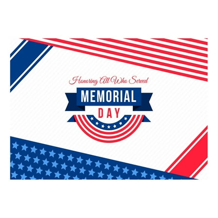 

GARENAS Tapestry for Bedroom 2 Memorial Day Background to All Those Who Serve As Patriotic Day Banner Photo Background Veterans Day Commemoration Honor Soldiers 210*150cm