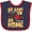 Navy and Red, variant on Inktastic Go Kart Funny Go Karting Boys or Girls Baby Bib