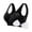 Black, variant on Womens Sports Bras Plus Size No Underwire Wireless Bras Solid Color Rhinestone Print Lingerie with Removable Padding, Gifts for Women