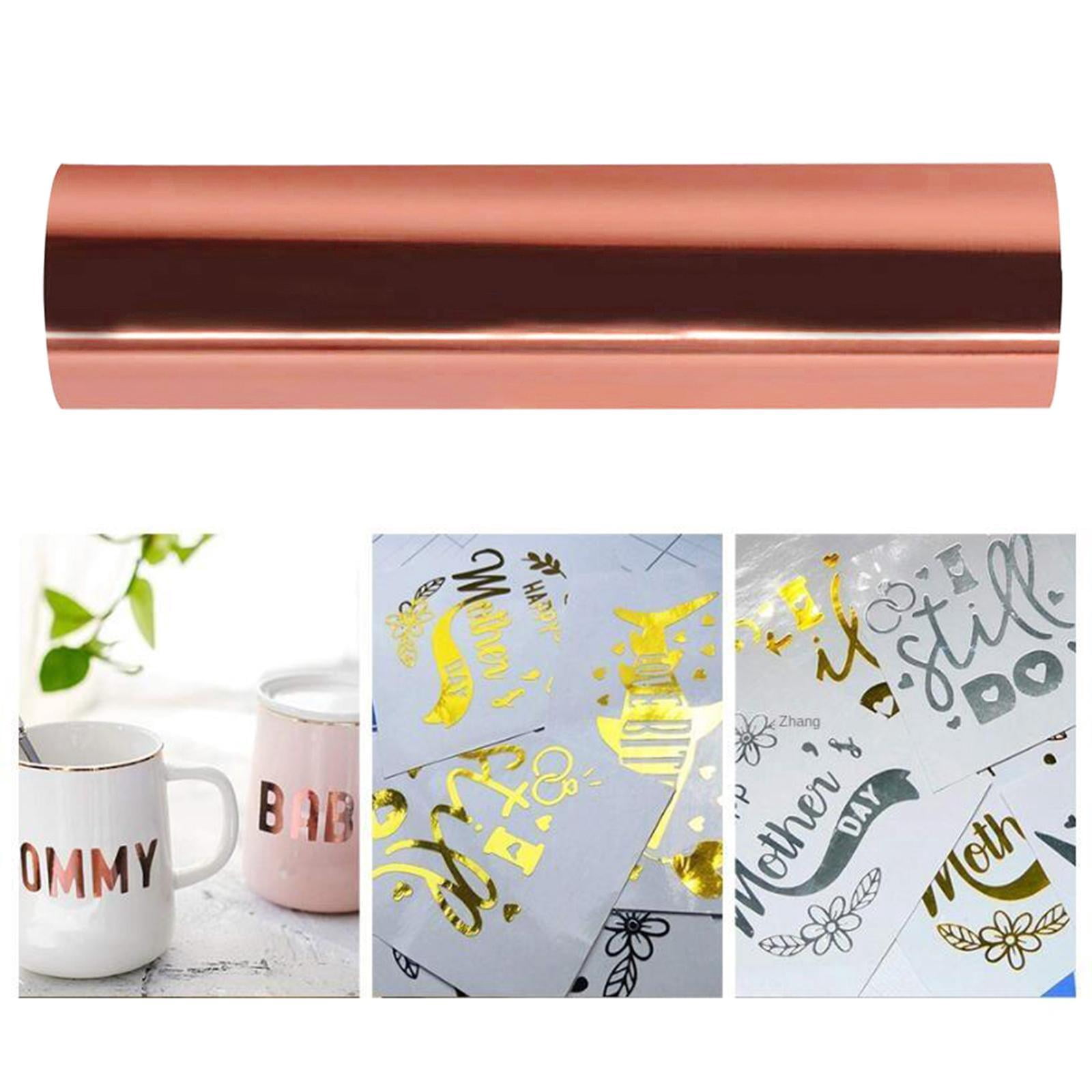 Iron On Heat Transfer Vinyl HTV Tshirt Craft Sheet Metallic Foil Cricut  30X100cm - Walmart.com