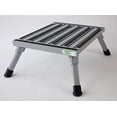 thumbnail image 2 of Safety Step Step Stool F-08C-S One Step With Non-Slip Strips And Rubber Leg Tips; Foldable; 1000 Pound Capacity; Silver; Aluminum; Large, 2 of 5