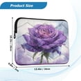 thumbnail image 3 of RMDQTR 16in Laptop Bag Briefcases Computer Inner Bags Computer Bags Laptop Sleeves Work Travel School Bag A Beautiful Purple Rose Portrait, 3 of 8