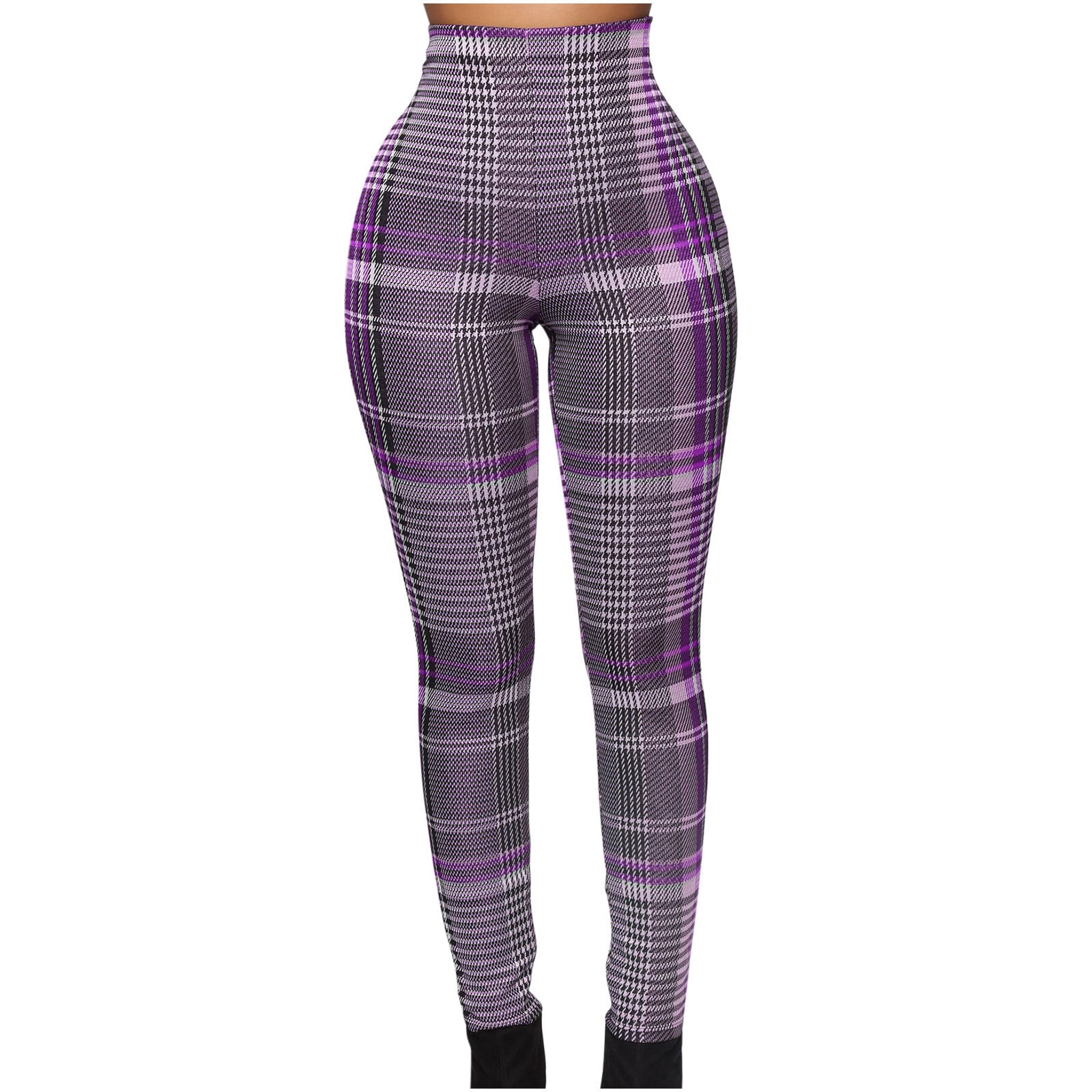 Checkered Tight Pants