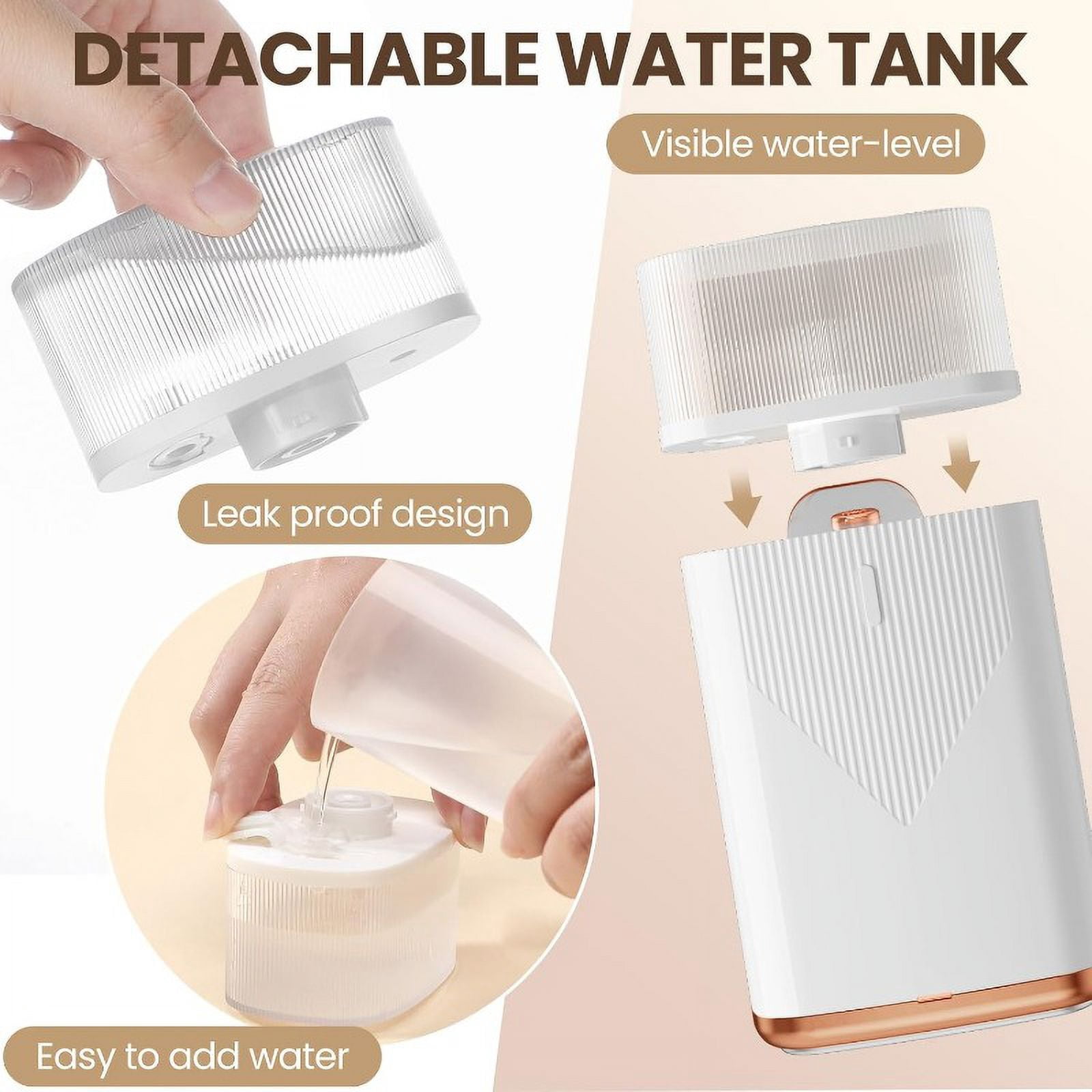 Household steam small handheld iron machine BEAUTURAL Steamer for Clothes, Foldable Handheld Clothing Wrinkles Remover for Garments, 30-Second Fast Heat-up, 1000w，111-220V