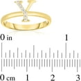 thumbnail image 5 of Floreo 10k Yellow Gold Letter A-Z Small Block Alphabet Character CZ Initial Ring, 5 of 5