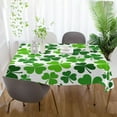 thumbnail image 6 of Coolnut Saint Patrick Shamrock Tablecloth Rectangle Colorful Table Cloth Large Square Table Cover for Dining Kitchen Party 54"x54" Decor Gift, 6 of 7