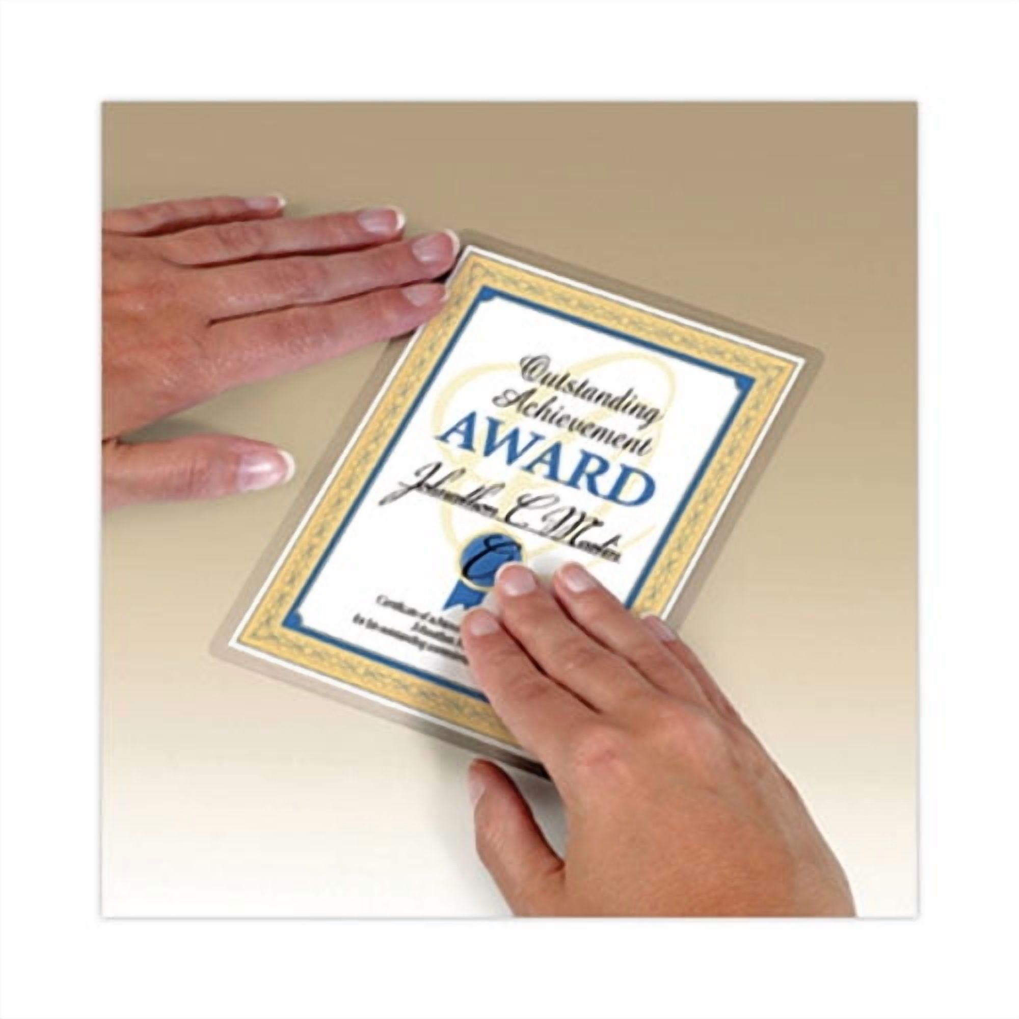Self-Sealing Laminating Pouches, 9.5 Mil, 9" X 11.5", Gloss Clear, 25/pack | Bundle of 2 Packs