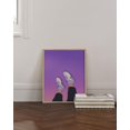 thumbnail image 5 of HAUS AND HUES Purple Pictures Wall Decor & Purple Wall Art Aesthetic Posters for Room Purple Wall Decor for Bedroom Aesthetic Posters for Bedroom | Topsy Turvy Shoes (Beige Framed, 16x20), 5 of 6