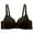 Black, variant on Ladies Lace Sexy No Steel Ring Bra Girl Gathered Adjustment Chest Underwear