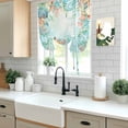 thumbnail image 5 of Blue Coastal Tie Up Curtains for Windows, Adjustable Balloon Window Shades, Summer Nautical Beach Coral Starfish Kitchen Window Treatments Adjustable Roll Up Curtain for Basement/Nursery 52"x45", 5 of 8