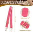 thumbnail image 2 of Correa de bolso Uxcell ajustable, correas de bolsa cruzada, correa ancha para hombro, cinturón de reemplazo universal para bolsos de mujer, rojo rosa, 2 of 6