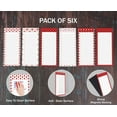 thumbnail image 5 of Inkdotpot Pack of 6 Funny Magnetic Dry Erase List For Fridge, Wipe Clean w/ NoStain, Quick Notes Shopping & Grocery List Whiteboard for Fridge, 8.75" x 3.8"(Christmas Theme), 5 of 6