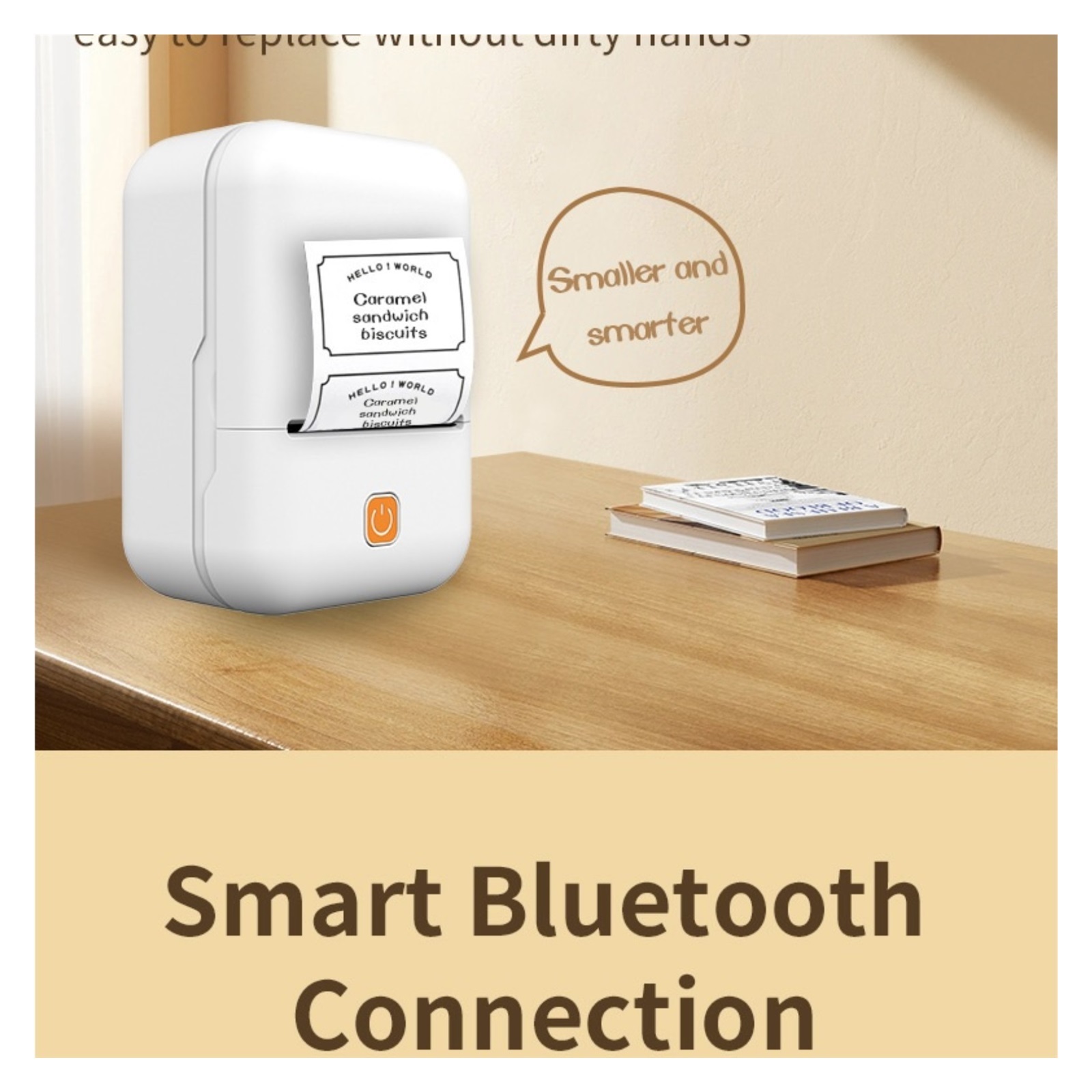 Portable Thermal Printer with Box Self-Adhesive Label Printer Small Mini Bluetooth Sticker Marker