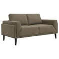 thumbnail image 6 of Coaster Rilynn 2-Piece Upholstered Fabric Sofa Set with Track Arms in Brown, 6 of 12
