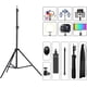 thumbnail image 1 of InnotechSC Trípode Selfie Stick Ajustable de 64" con Control Remoto y Flash Incorporado: Soporte de Trípode Portátil para iPhone, Android, GoPro, Vlogging, Grabación de Video, Transmisión en Vivo y Fotografía de Viajes., 1 of 12