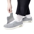 thumbnail image 5 of Wide Width Walking Shoes for Women Adjustable Hook and Loop Strap Slip On Breathable Low Seam Cushioned Non Slip Roomy Toe, 5 of 7