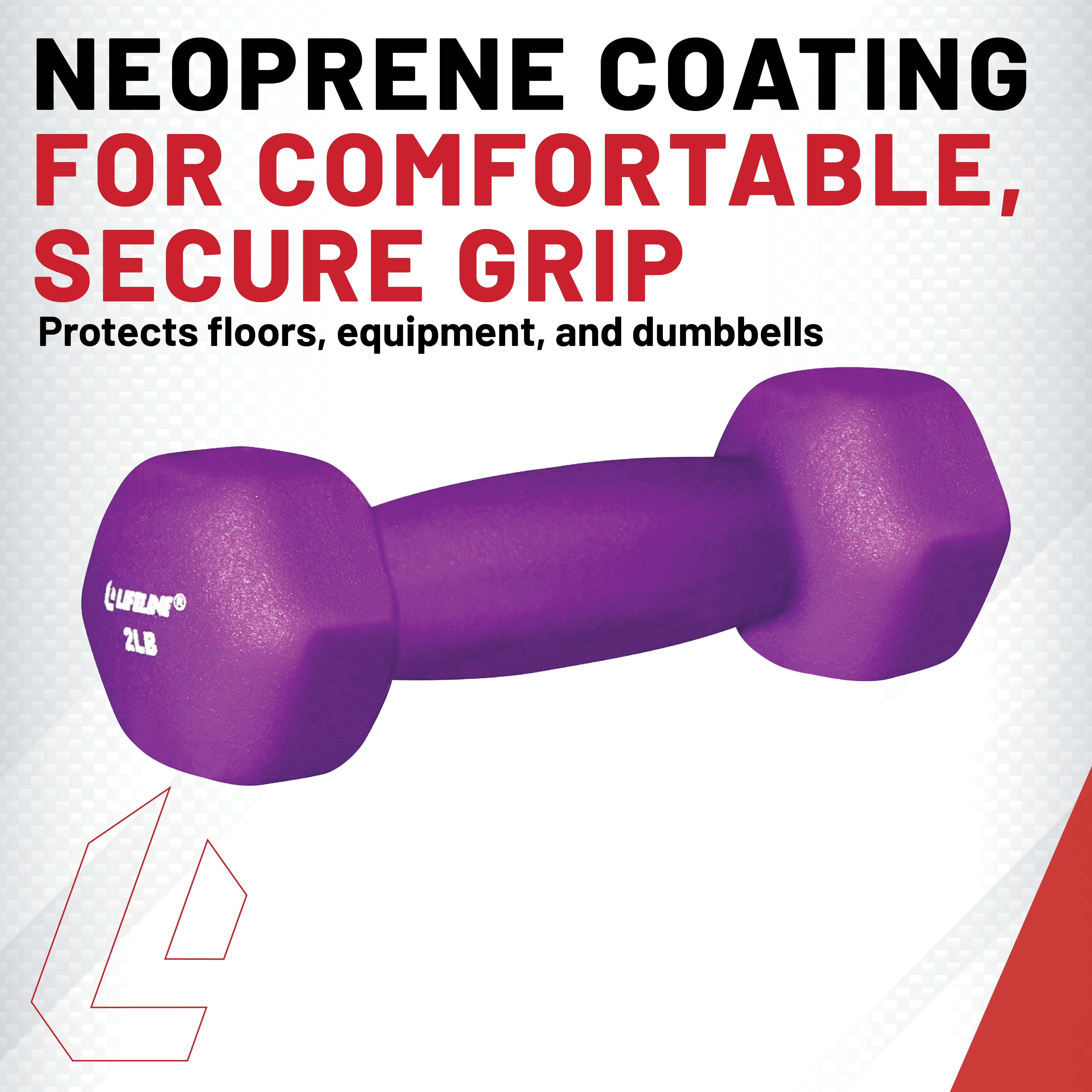 Lifeline Hex Neoprene Dumbbell - 5lb