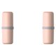 thumbnail image 4 of Moyic taza de de viaje de dientes portátil cepillo de dientes caja de almacenamiento titular contenedor de hotel caso accesorios de negocios Rosa 2Conjunto, 4 of 6