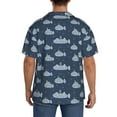 thumbnail image 3 of KLL Submarine With Periscope Print Men's Shirt Short Sleeve Button Down Summer Cuba Beach Shirts- 4X-Large, 3 of 5