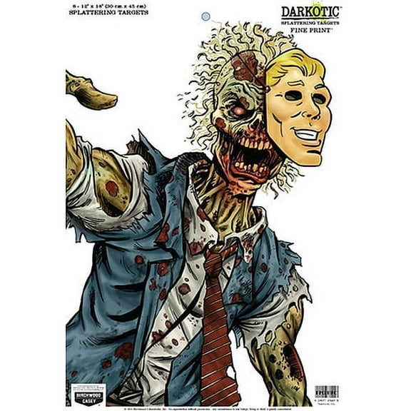 Birchwood Casey Darkotic 12X18 Fine Print Splatter Target (8 Pack), multi, One Size, Model: BCY35645