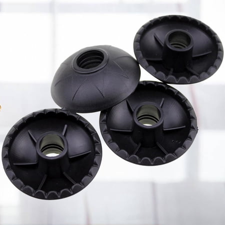 RENACLIPY 20-Pack Black Rubber Tips for Walking Sticks and Hiking Canes, Mud and Wear Accessories