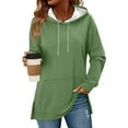 thumbnail image 7 of Fewfanhot Women's Sweatshirt Casual Hoodie Long Sleeves Fashion Pullover Loose Fit Tunic Winter Tops Comfy Shirts, 7 of 7