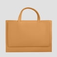 thumbnail image 6 of Yooshoverk A4 Waterproof Leather File Folder – Portable Document Case With Removable Hand Strap For Office & Daily Use Brown 13.2X9.6In, 6 of 9