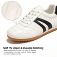 thumbnail image 3 of Women's Retro Sneakers Low Top Casual Walking Shoes Fashion Comfortable Lightweight Platform Tennis Shoes for Women, 3 of 9
