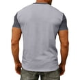 thumbnail image 6 of Casual Pocket Tee Shirts Mens V Neck Casual Short Sleeve Summer Basic Oversized Tops Summer Lightweight Plus Size Shirts Light Gray L, 6 of 9