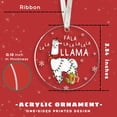 thumbnail image 2 of Adorno colgante SUCHAGIGFT Llama, acrílico, 9 cm, Navidad, 2 of 7