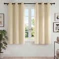 thumbnail image 1 of Blackout Cortinas para Recámara, Cortina Blackout Térmica Aislada 2 Paneles 42x63 Pulgadas, Cortinas Negras con Ojales, Reducción de Ruido, Ahorro de Energía y Cortinas sin Arrugas para Sala de Estar, 1 of 7