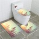 thumbnail image 1 of ABPHQTO Campo de lavanda de foto de época Juego de alfombras de baño de 3 piezas Alfombra de baño Alfombra de contorno y tapa de inodoro, 1 of 2