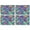 Blue Pioneer Flower-1, variant on Blue Pioneer Flower and Paisley Pattern Summer Placemats Table Placemats Set Of 4-Linen Kitchen Washable Placemats Table Mats 11.8"x17.7" Non-Slip Heat Resistant