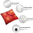 thumbnail image 4 of Nawypu  Tomato Pattern Throw Pillow Cover Decor Novelty Realistic Food Pillowcases Fruit Print Pillow Case Square Cushion Covers for Couch Living Room Home Sofa Bedroom Office 2pc, 4 of 6