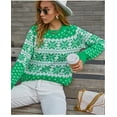 thumbnail image 1 of U.Vomade Women's Drop Shoulder Popover Sweater, 1 of 4