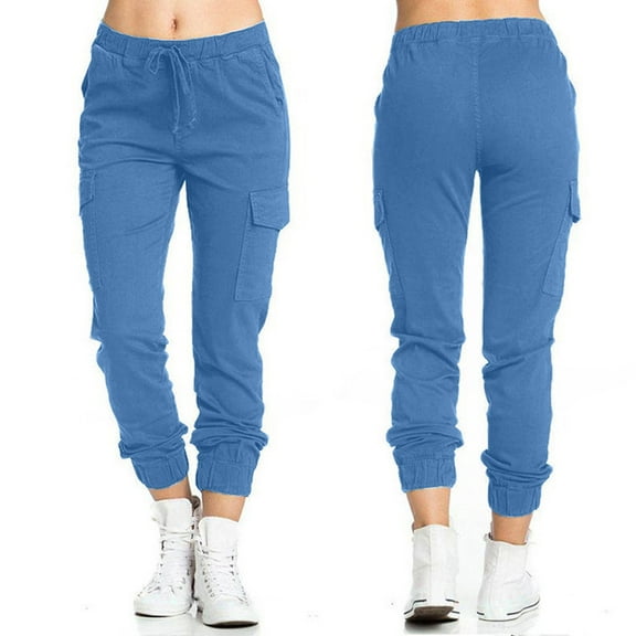 Aayomet Sweatpants For Women Womens Sweatpants Lightweight Cotton Joggers with Pockets High Waisted Super Soft Workout Casual Sweat Pants,Light Blue XL