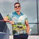 thumbnail image 4 of Fotbe Countryside Farm Cow Camiseta Polo de Golf para Hombre con Estampado – Camisa Deportiva Transpirable con Cuello Abotonado-Medium, 4 of 6
