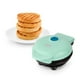 thumbnail image 1 of Dash Mini Maker: Miniwaflera para hacer waffles, paninis, papas hash brown, y otros para el desayuno, almuerzo o aperitivos, con f&aacute;cil limpieza, doble cara antiadherente &ndash; Aqua, 1 of 8