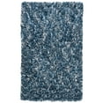 thumbnail image 2 of SAFAVIEH Rio Kynaston Solid Polyester Shag Area Rug, Navy/Ivory, 5' x 8', 2 of 10