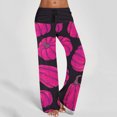 thumbnail image 1 of Puntoco Pantalón Recto De Tiras Estampado Casual De Halloween Para Mujer Rosa S, 1 of 6
