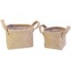 thumbnail image 5 of Cesta de almacenamiento de lino tejido, multiusos, para escritorio, juguetes (tamaño pequeño, de cáñamo), 5 of 8