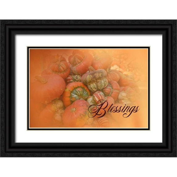 Murdock, Ramona 32x23 Black Ornate Wood Framed with Double Matting Museum Art Print Titled - Blessings