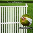 thumbnail image 6 of Vinyl Fence Panels 2 Pack Outdoor Picket Privacy Screen Fence, 2PCS White PVC Fence Panel, 48" H X 36" W (White), 6 of 8