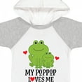 thumbnail image 4 of Inktastic My PopPop Loves Me Grandson Frog Boys Baby Bodysuit, 4 of 5
